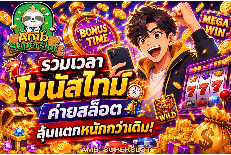 รวมเวลาโบนัสไทม์ค่ายสล็อต ลุ้นแตกหนักกว่าเดิม!